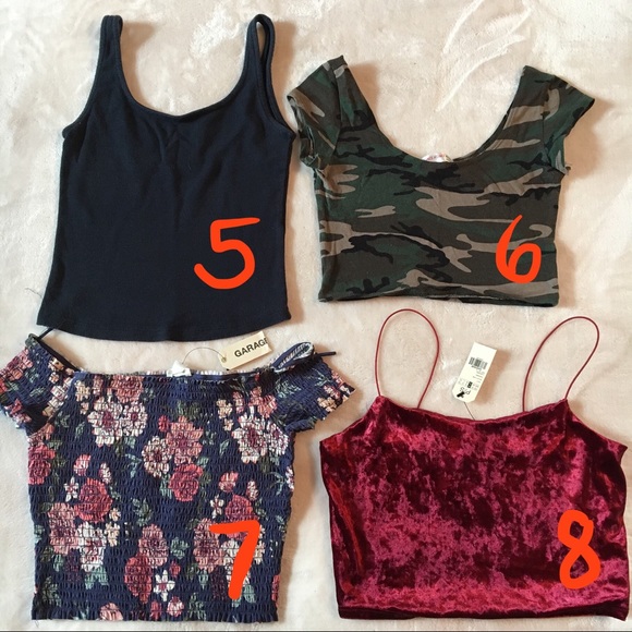 2/$9 CROP TOPS! Basics, Boho & Geometric Patterns - Picture 3 of 5